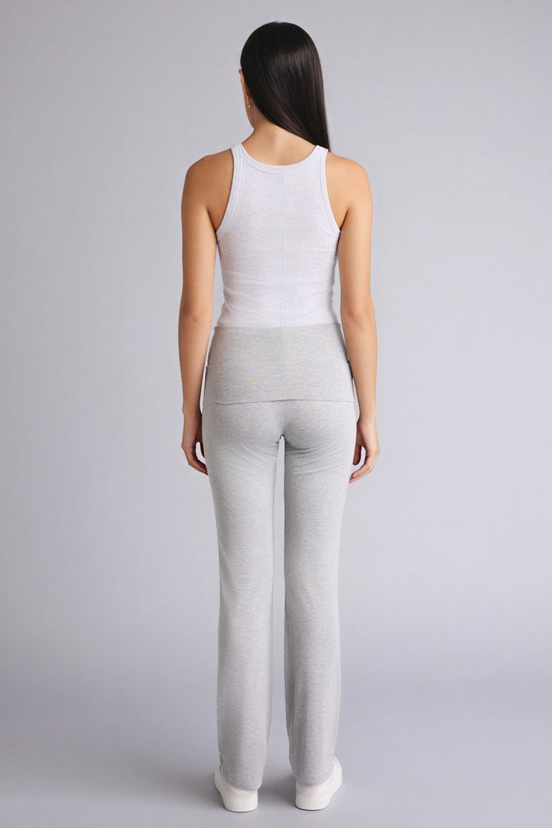 DeFacto Grey Woman Flare Fit Leggings Casual - Image 4